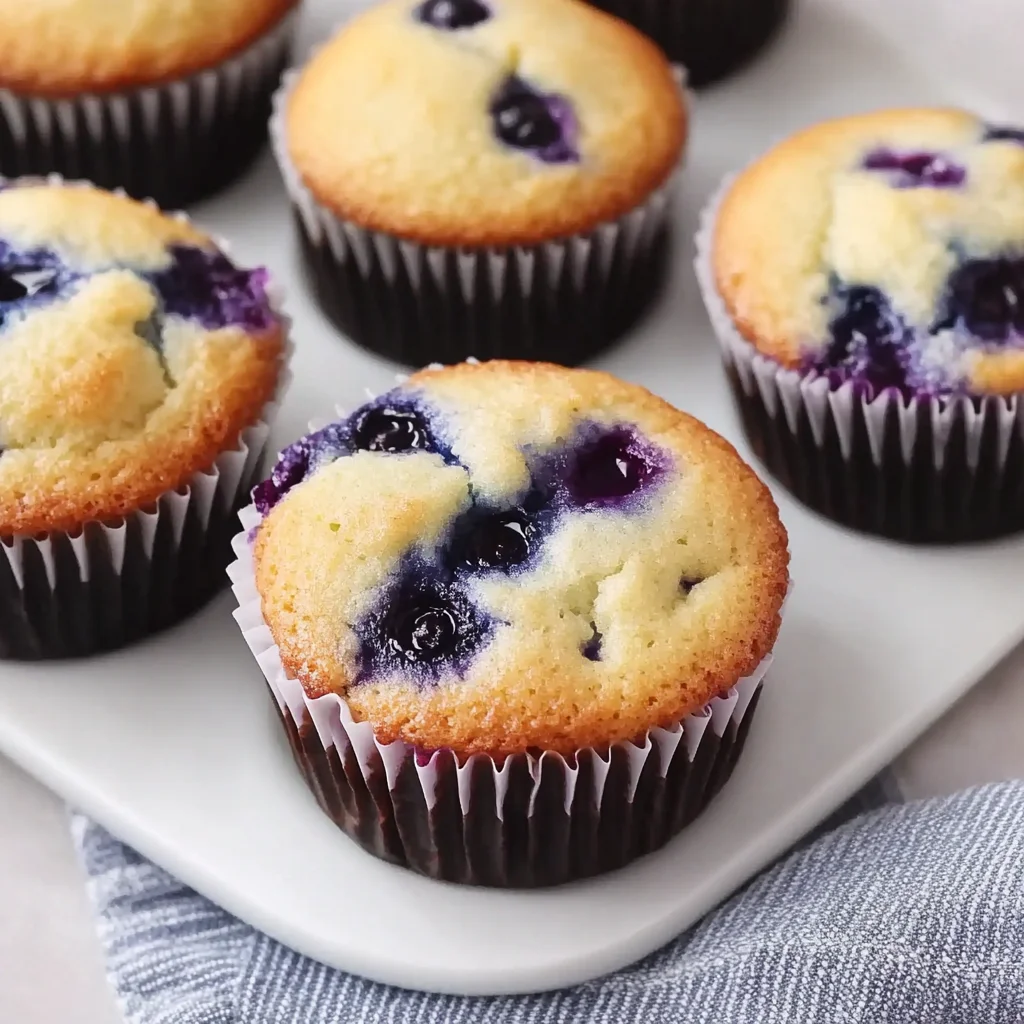 Sweet Greek Yogurt Blueberry Muffins