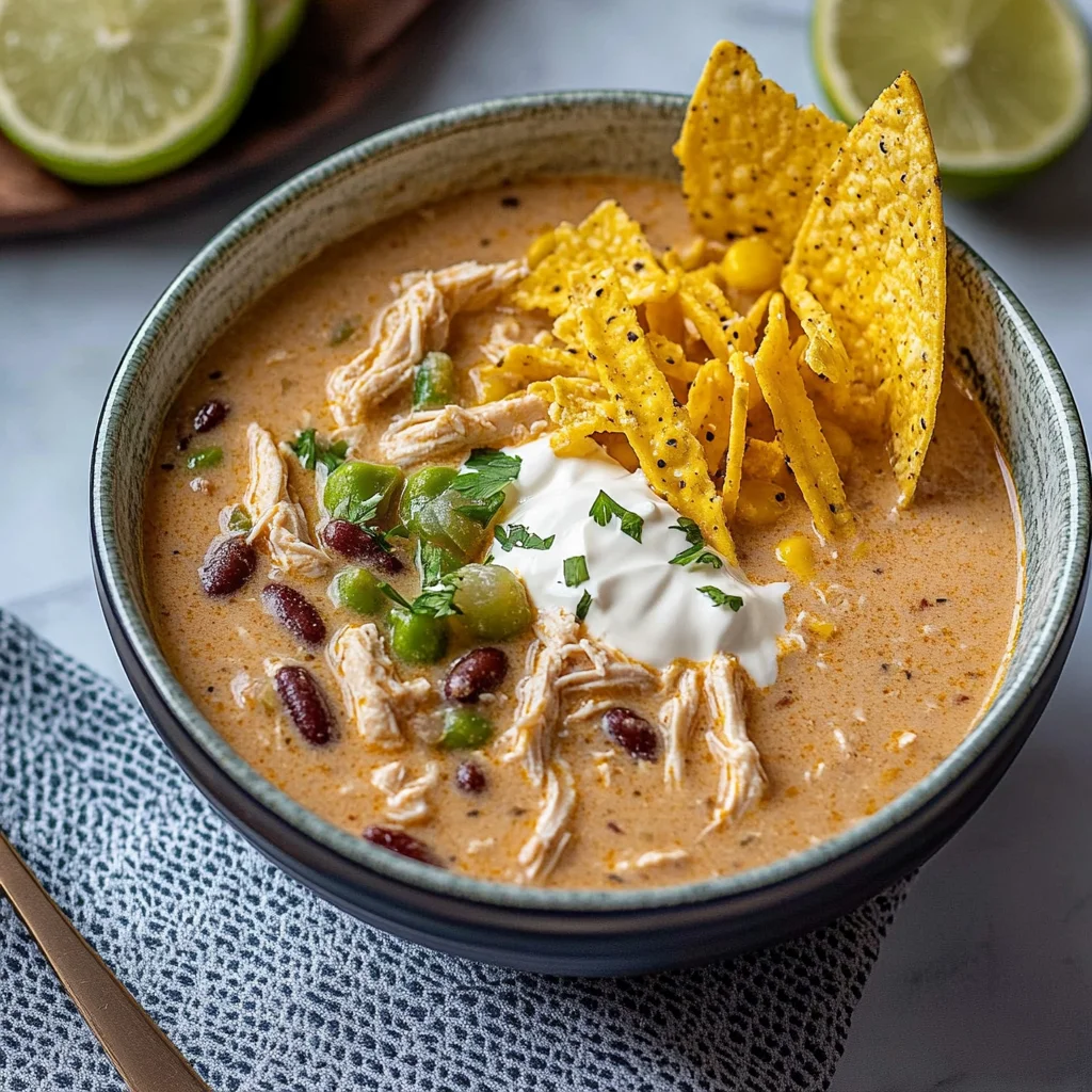 White Chicken Chili with Cream Cheese Recipe
