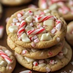 White Chocolate Candy Cane Cookies