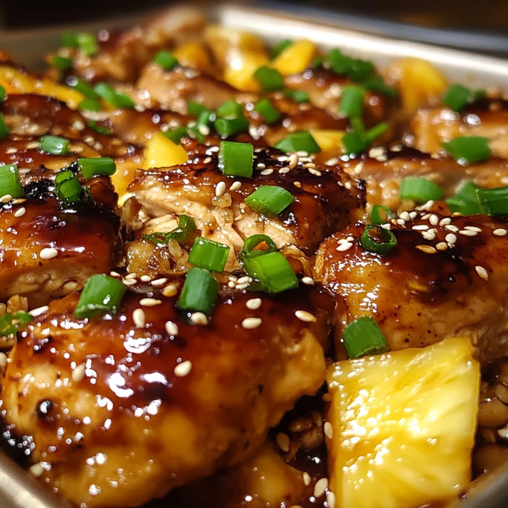 Baked Teriyaki Chicken with Pineapple
