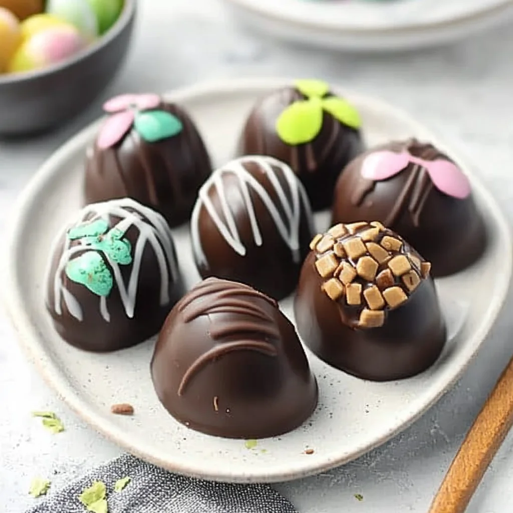 Chocolate Turtle Easter Eggs