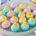 Colored Easter Deviled Eggs