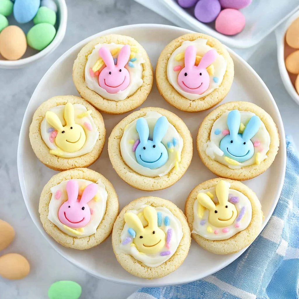 Easter Bunny Sugar Cookie Cups