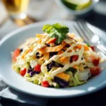 Easy Cowboy Cabbage Salad Recipe (with Creamy Chipotle Lime Dressing)