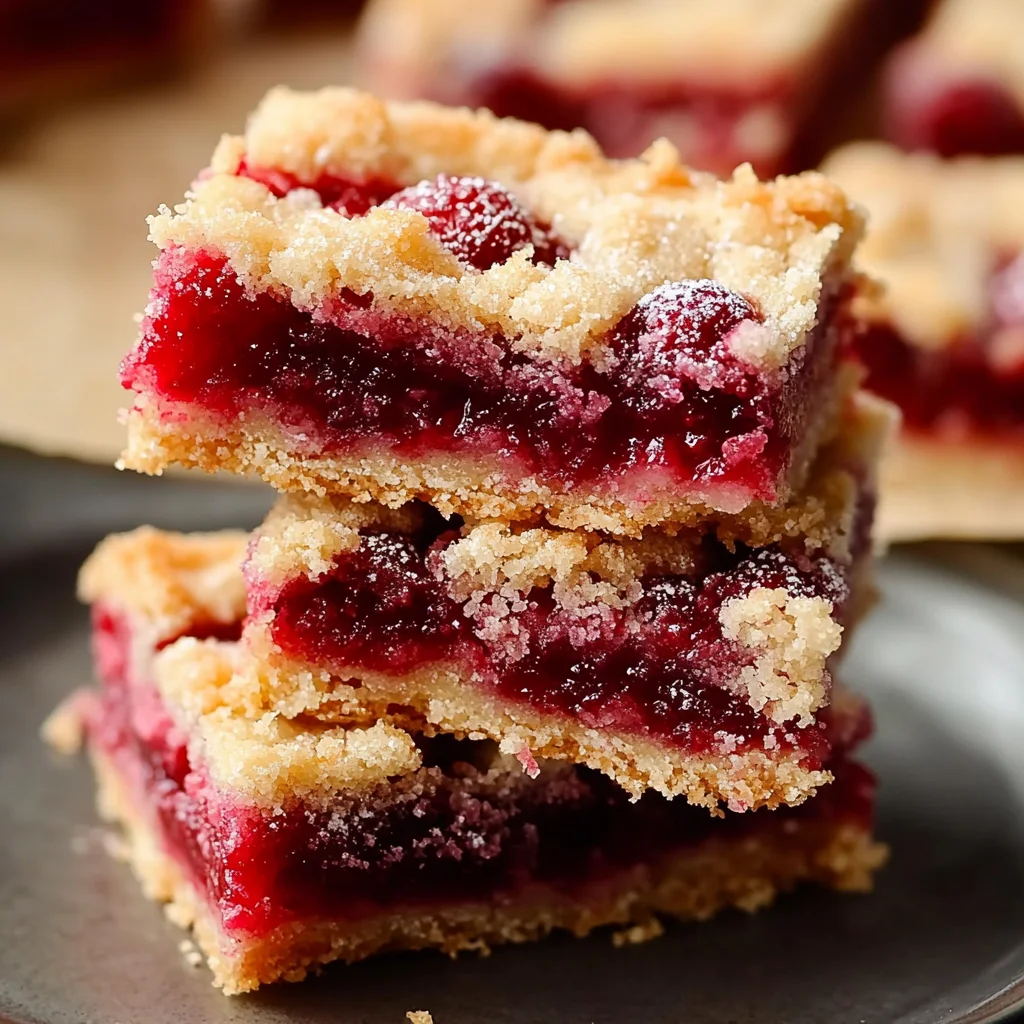 Fabulous Five Ingredient Raspberry Bars