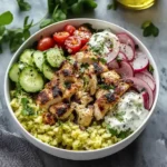 Garlic Mediterranean Chicken Bowl