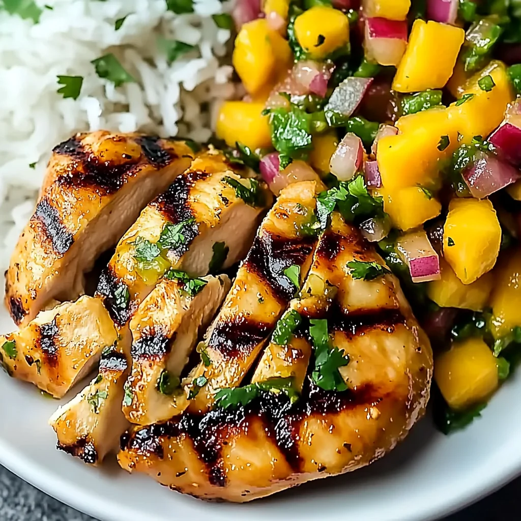 Honey Lime Chicken with Mango Salsa