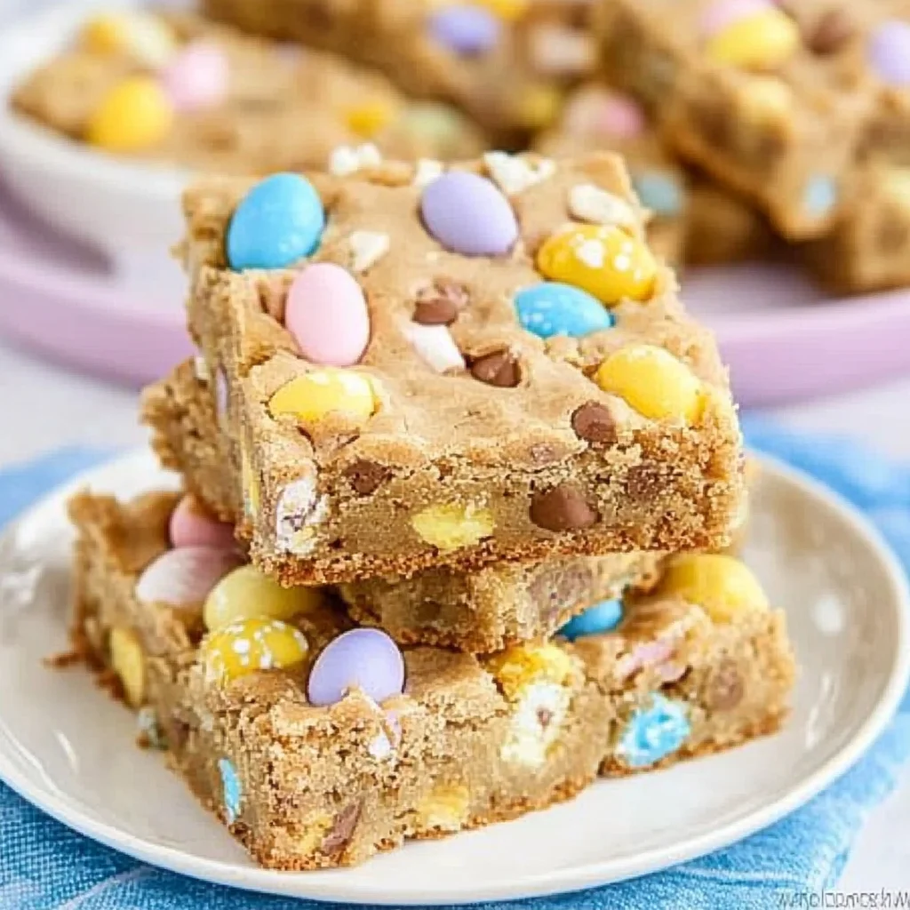 Mini Egg Cookie Bars!