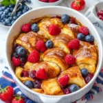 Overnight Croissant French Toast Casserole (video)