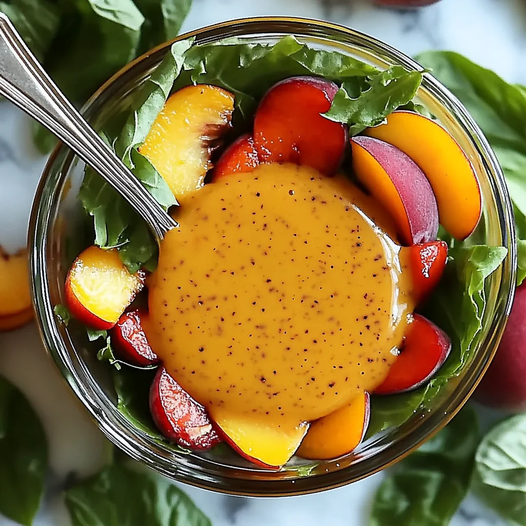 Peach Honey Dijon Balsamic Vinaigrette: Sweet Summer Delight