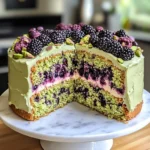 Pistachio and Blackberry Olive Oil Cake for a Flavorful Treat