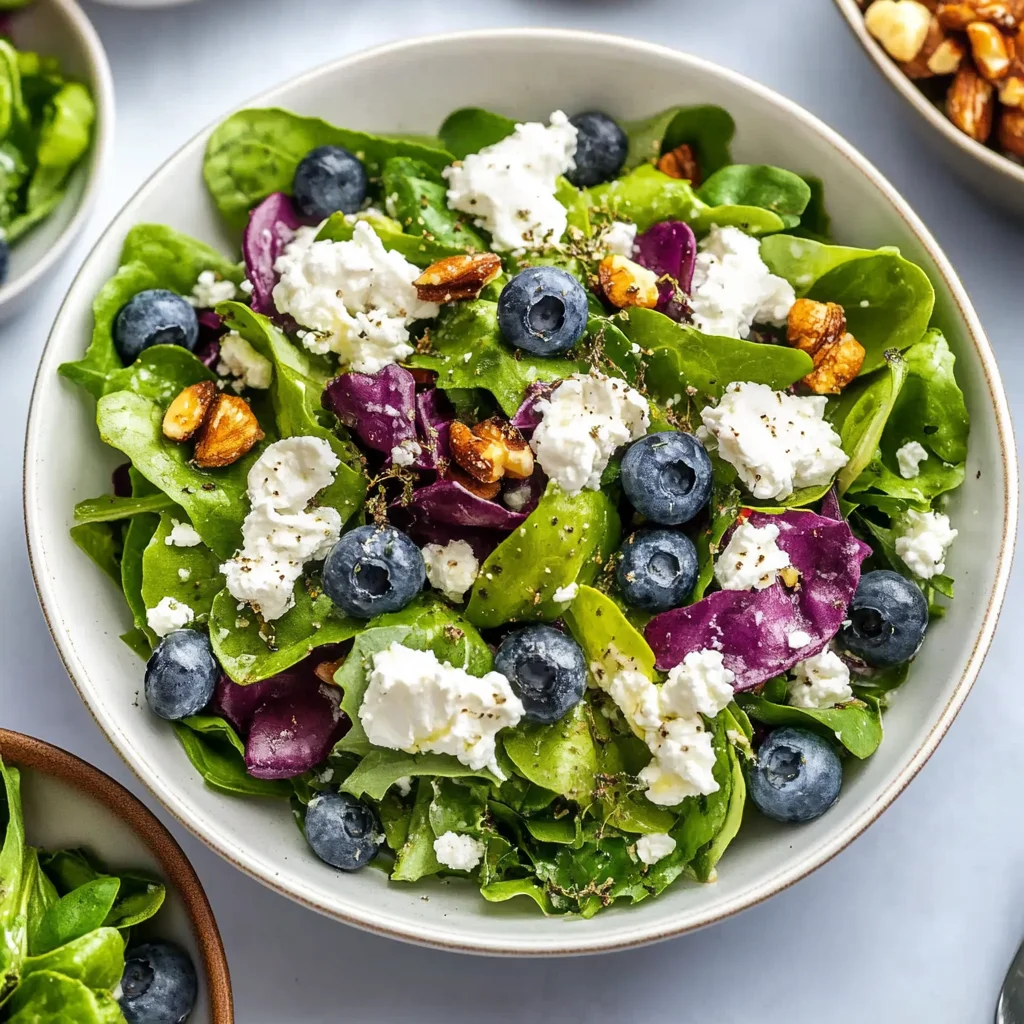 Tasty Easter Spring Salad with Goat Cheese