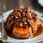 A small Thanksgiving: Melting Sweet Potatoes (with Maple-Pecan Sauce)