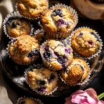 Bakery Vanilla Blueberry Crunch Muffins