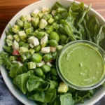 Big Green Salad With Green Dressing