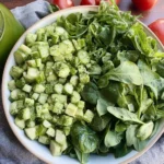 Big Green Salad With Green Dressing
