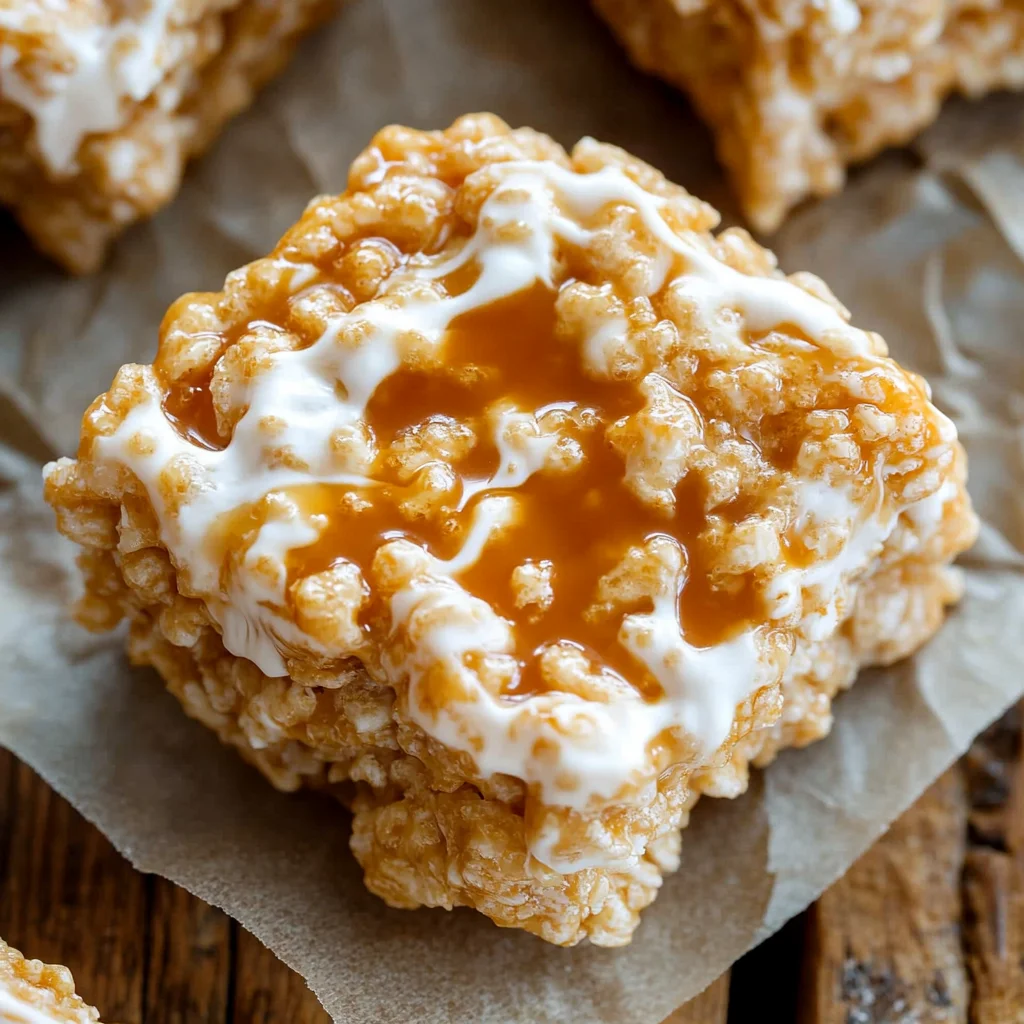 Brown Butter Dulce de Leche Rice Krispie Treats