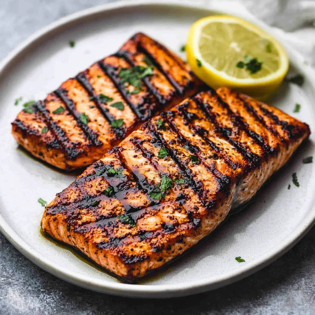 Cajun Honey Butter Grilled Salmon