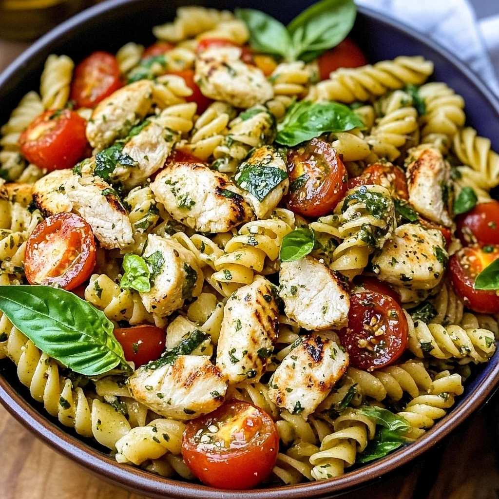 Chicken Caprese Pasta Salad