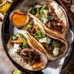 Crockpot Korean Gochujang Pot Roast Tacos