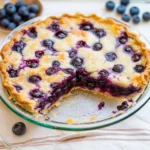 Crustless Blueberry Pie