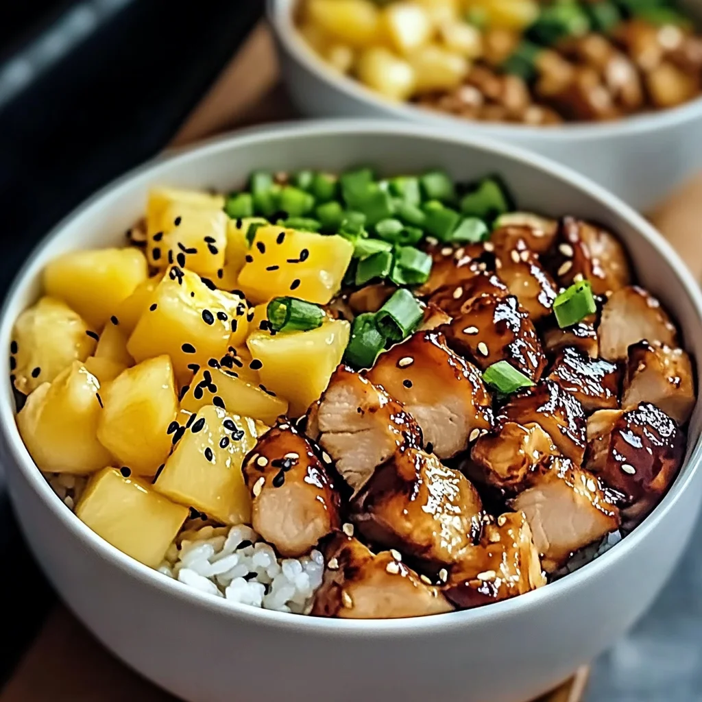 Delicious Teriyaki Chicken and Pineapple Bowls in 30 Minutes