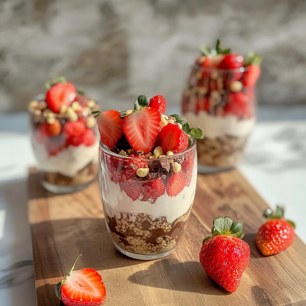 Dubai Chocolate covered Strawberry in a cup