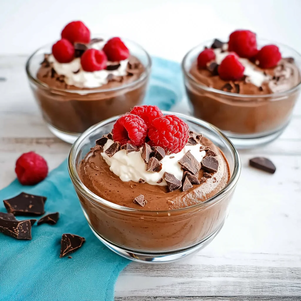 Easy Blender Cottage Cheese Chocolate Mousse