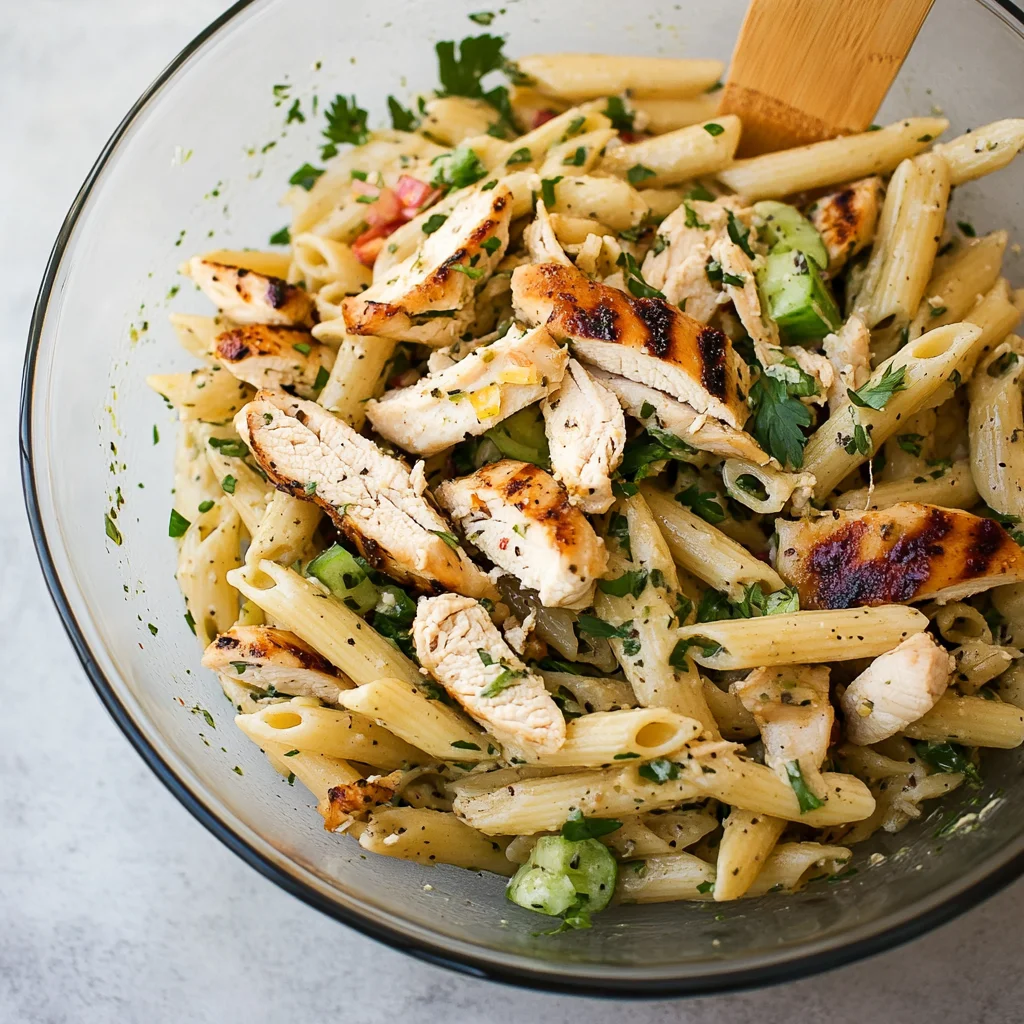 Grilled Chicken Pasta Salad