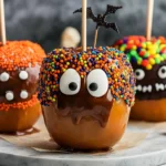 Halloween Caramel Apples