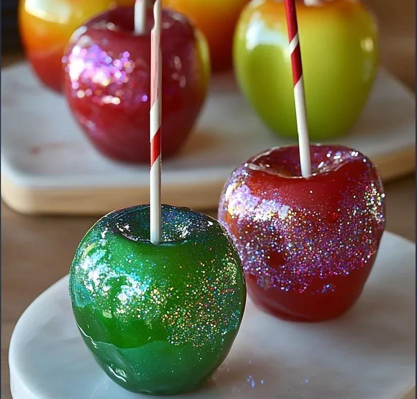 Jolly Rancher Glittery Candy Apples Recipe