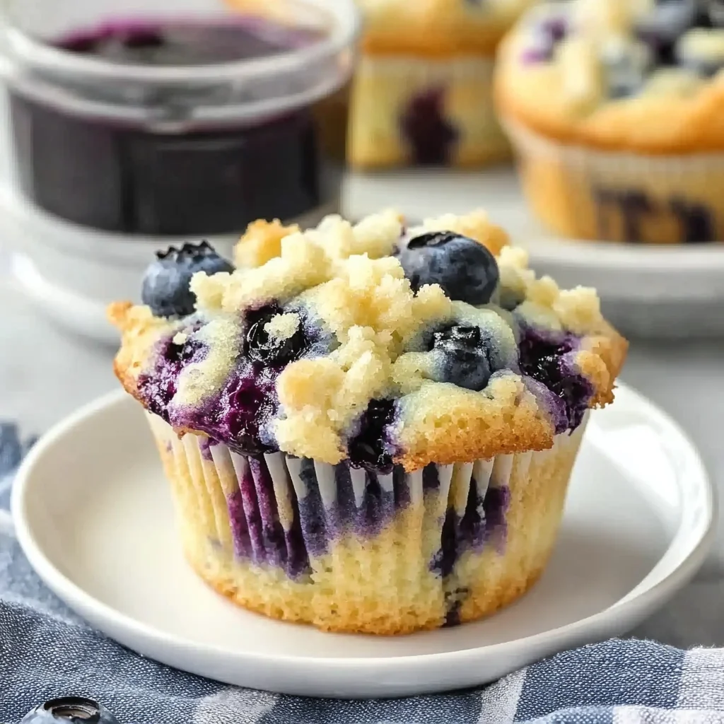 Juicy Blueberry Cream Cheese Muffins