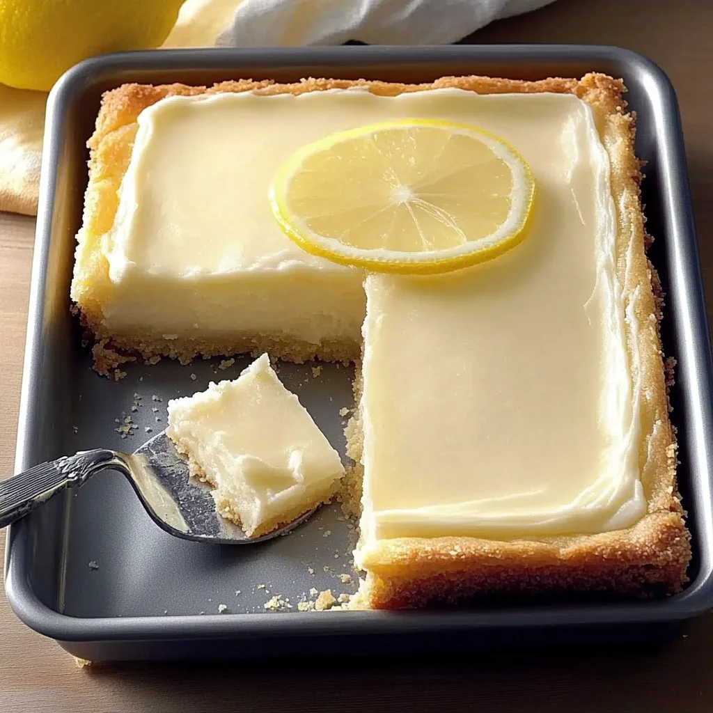 Lemon Bars with Cream Cheese for a Zesty Sweet Treat