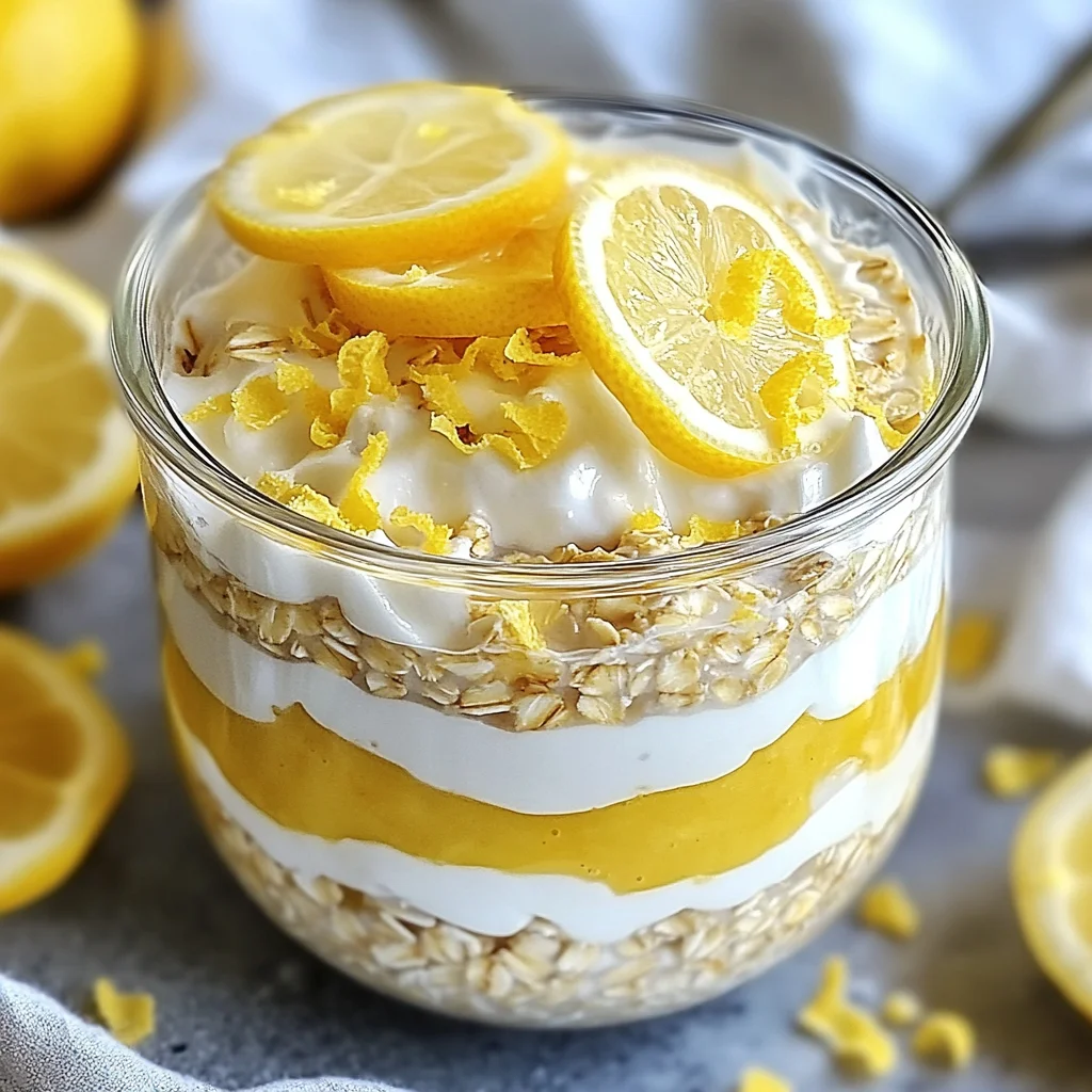 Lemon Cheesecake Overnight Oats