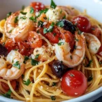 Mediterranean Shrimp Pasta