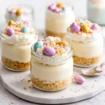 Mini Easter Cheesecake Jars - A Cute, No-Bake Spring Dessert