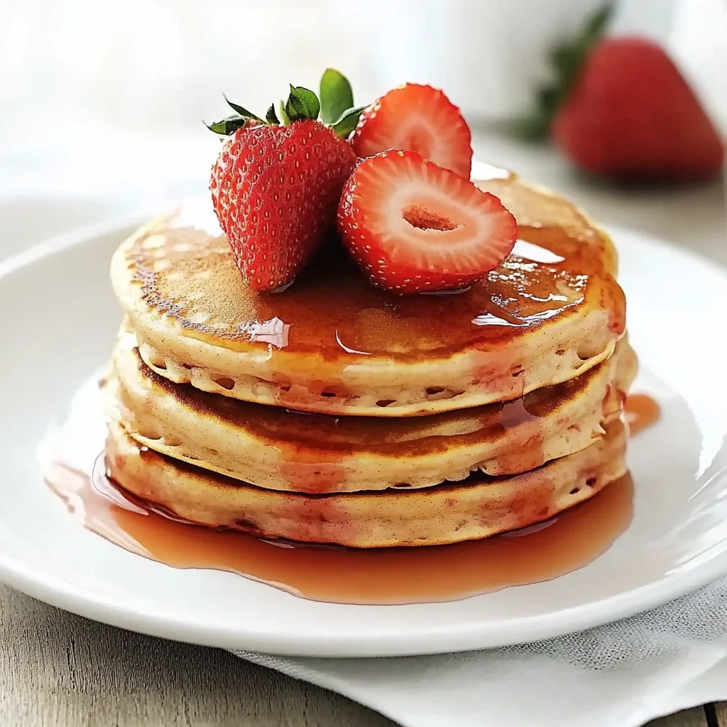 Perfect Breakfast Strawberry Pancakes - Alrightwithme