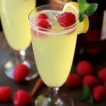 Sparkling Raspberry-Limoncello Cocktail