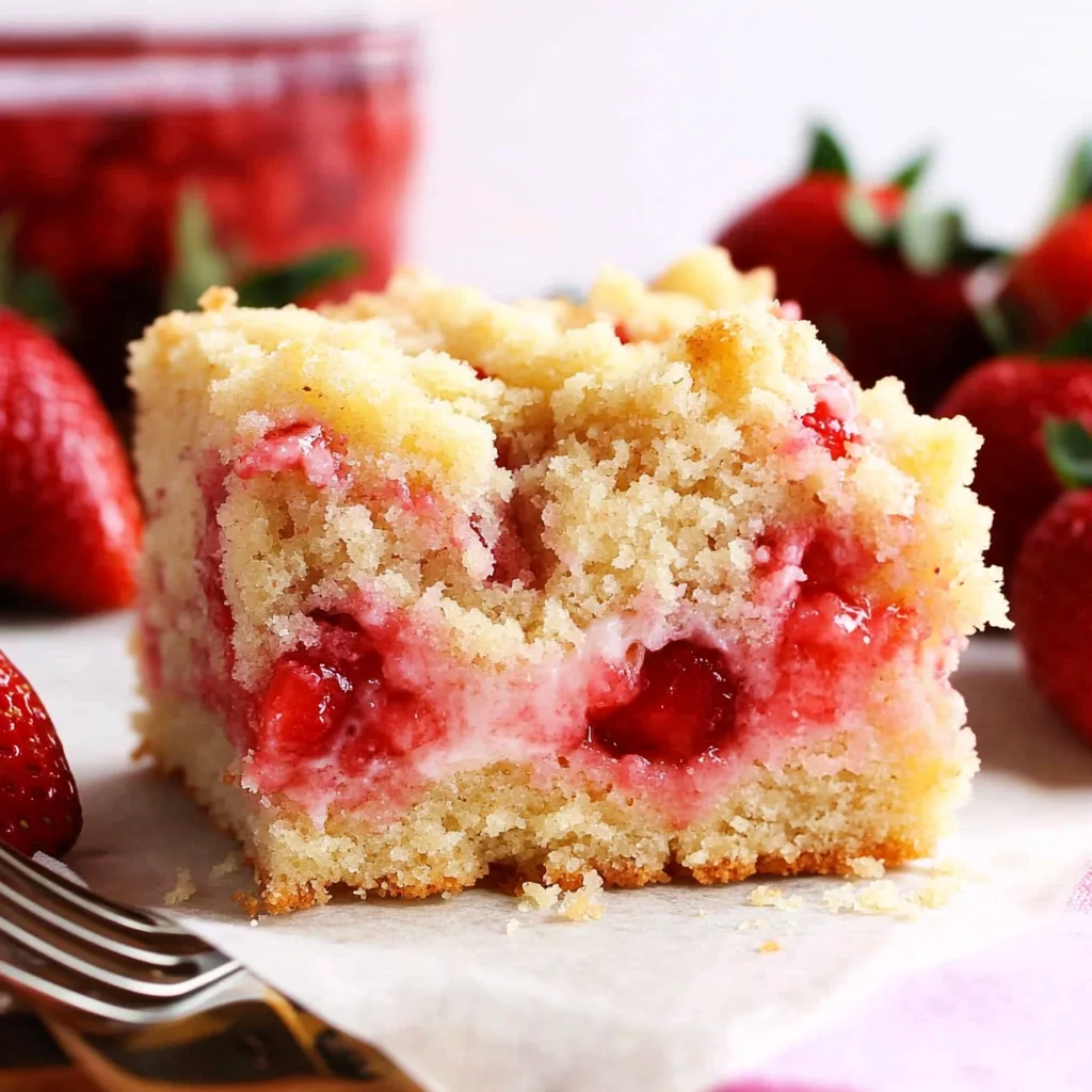 Strawberry Crumb Cake