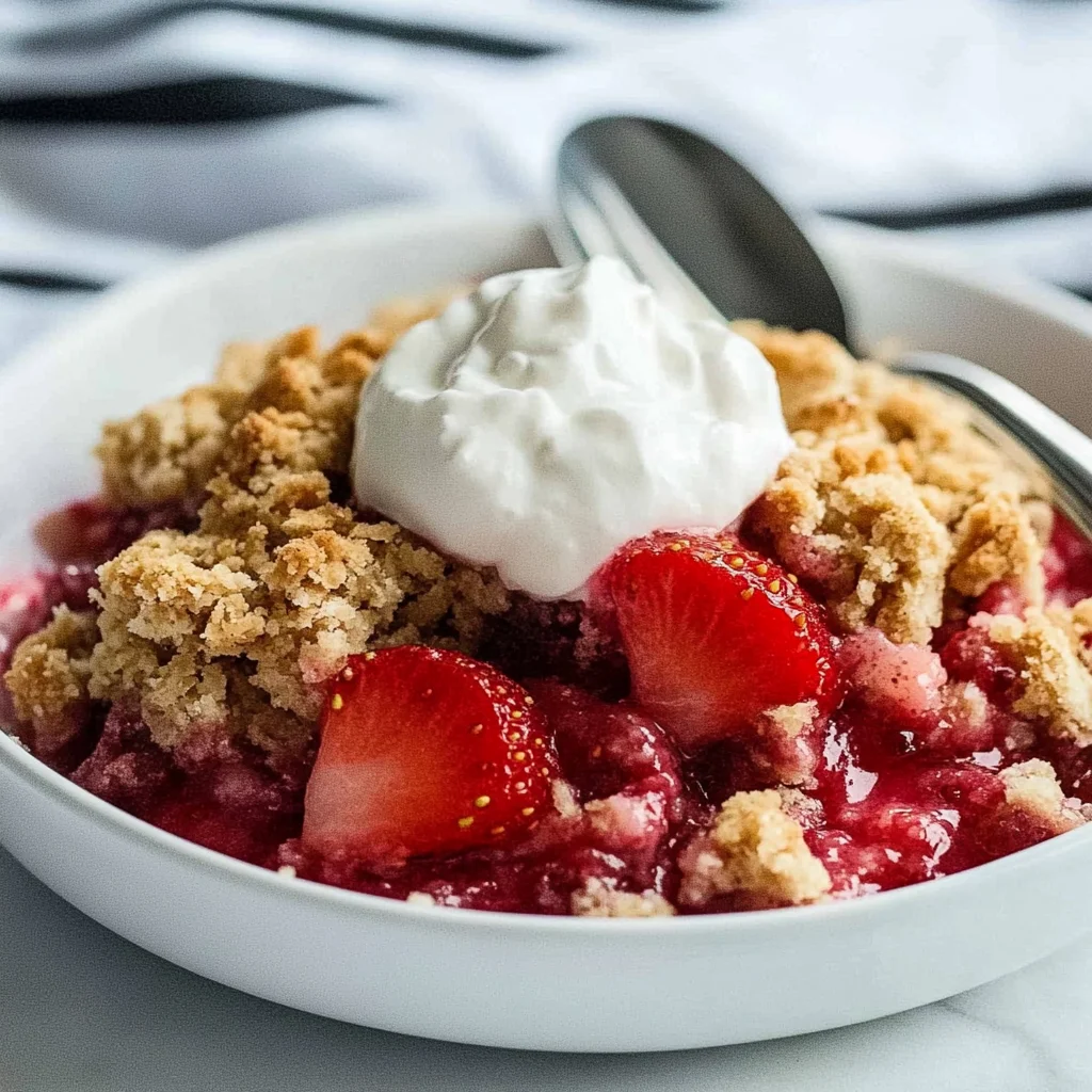 Strawberry Crumble