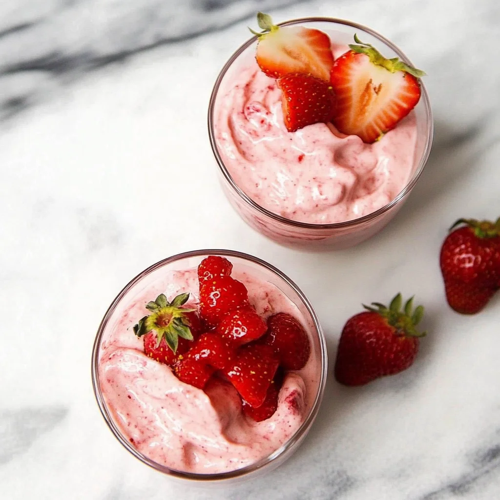 Strawberry Mousse (in the blender)