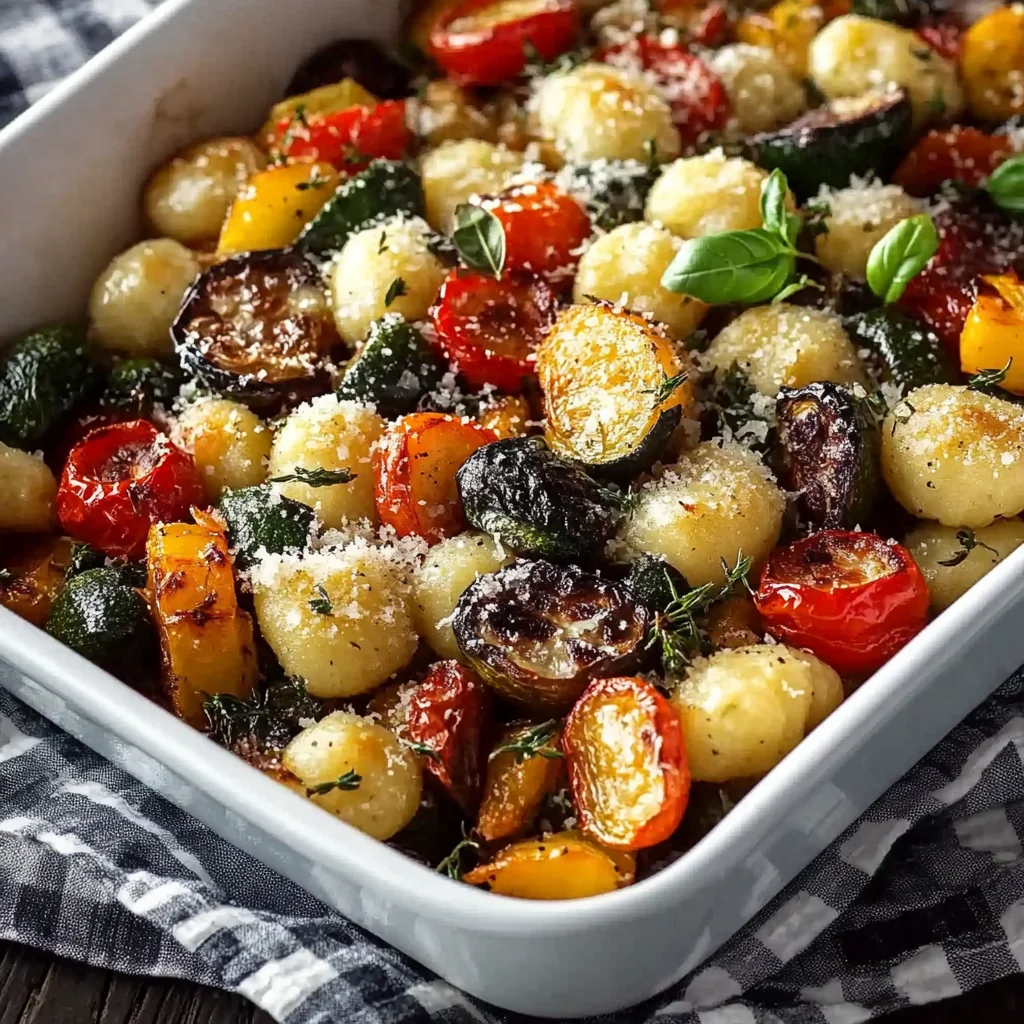 Tasty Roasted Vegetables with Gnocchi