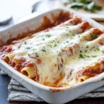 Three Cheese Manicotti