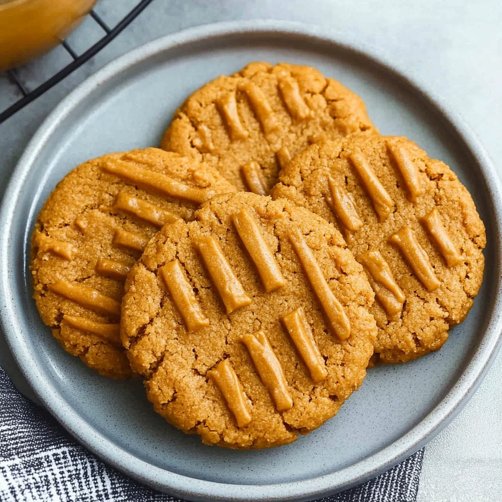 3 Ingredient Peanut Butter Cookies