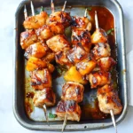 BBQ Pineapple Chicken Kabobs