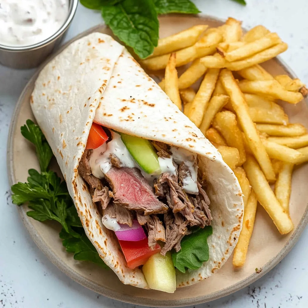 Beef Shawarma Wrap