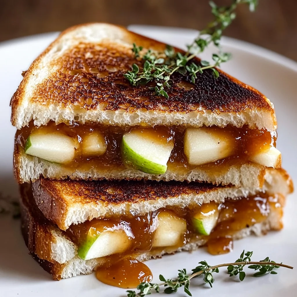 Best Apple Butter Brie Grilled Cheese – A Sweet & Savory Delight