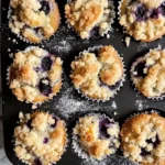 Blueberry Muffins with Crumble Top