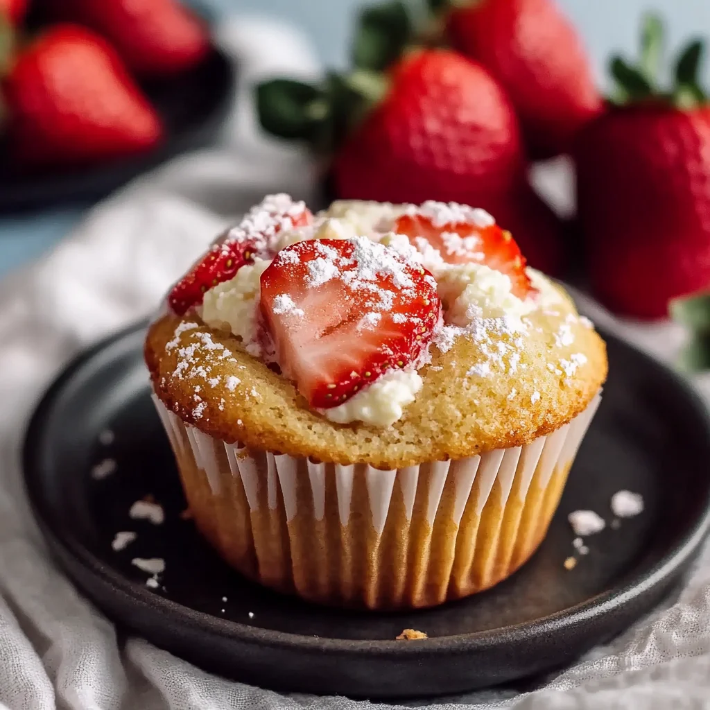 Classic Strawberry Ricotta Muffins