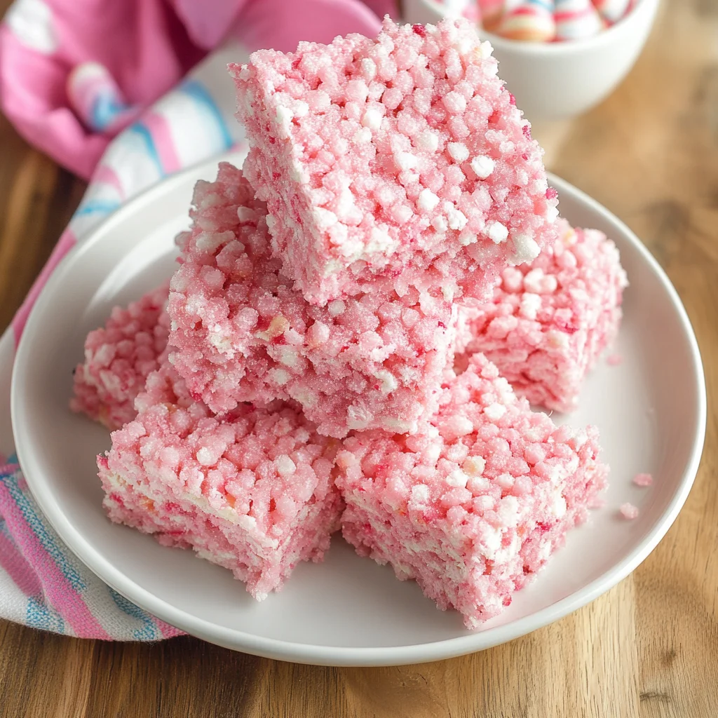 Cotton Candy Rice Krispy Treats